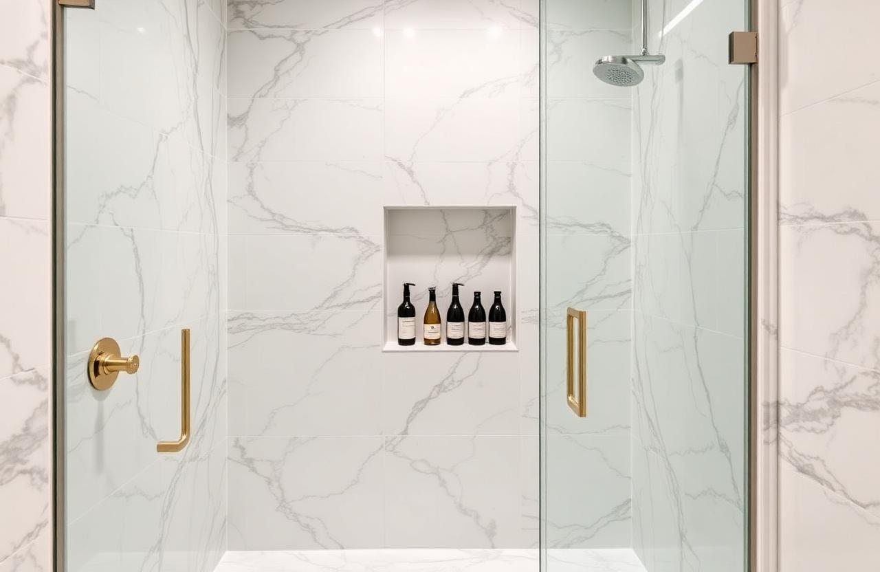 Custom Showers project example